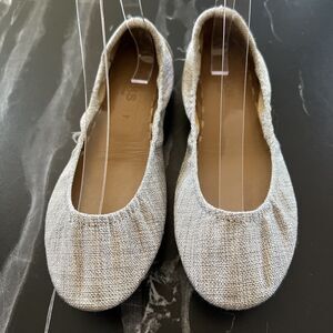 Tieks by Gavrieli Vegan Silver Lake Ballet Flats Shoes Gray Women's Size 7